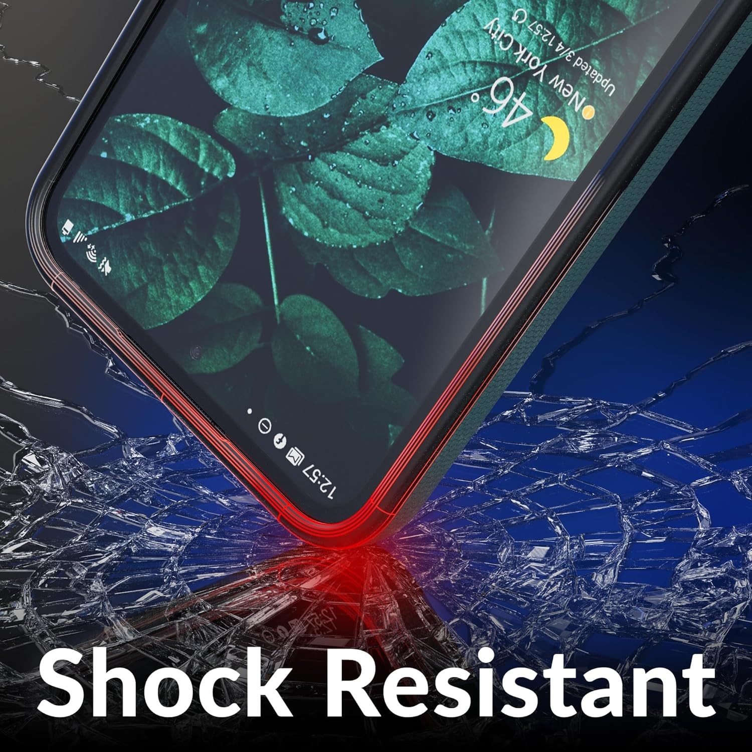 Samsung Galaxy A55 Case, Shockproof Protection Dual Layer Case – Forest Green