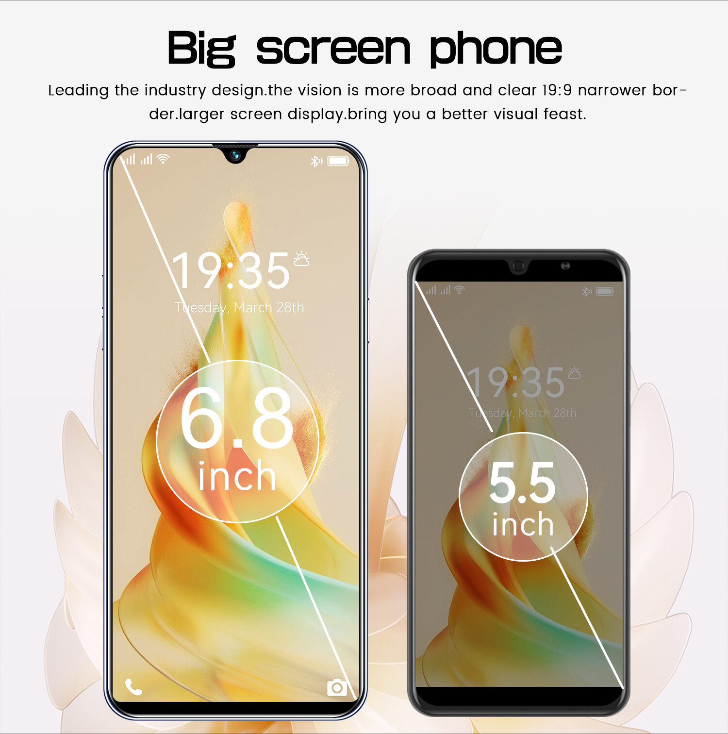 Reno9 Pro Smartphone Android 6.8” Unlocked 4+64GB 5000mAh 12+24MP Dual Camera