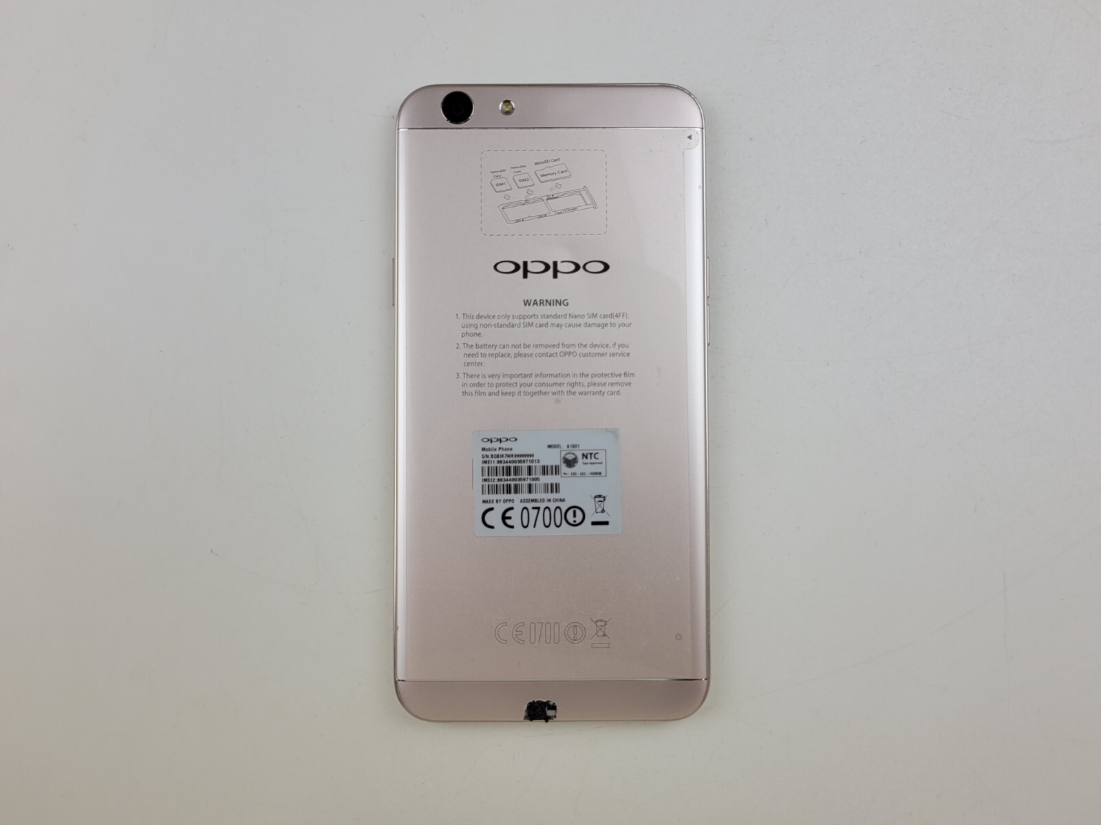 oppo F1s (A1601) 32GB (GSM Unlocked) Dual SIM Smartphone – SMALL ISSUE – H0056