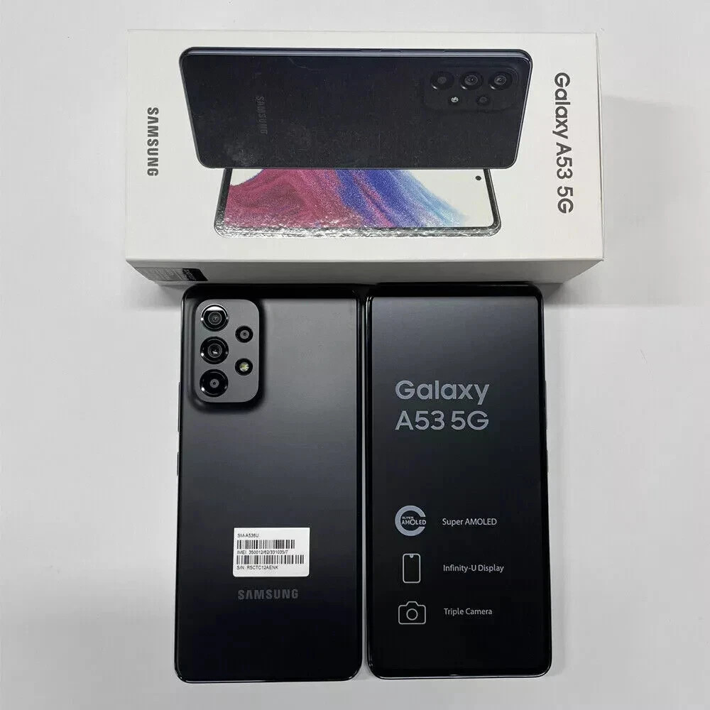💯Samsung Galaxy A53 5G SM-A536U -128GB Black (Full Unlocked) Brand New Sealed💯