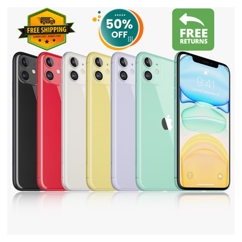 Apple iPhone 11 64GB 128GB Unlocked Verizon Metro PCS Att Red/White Smartphone
