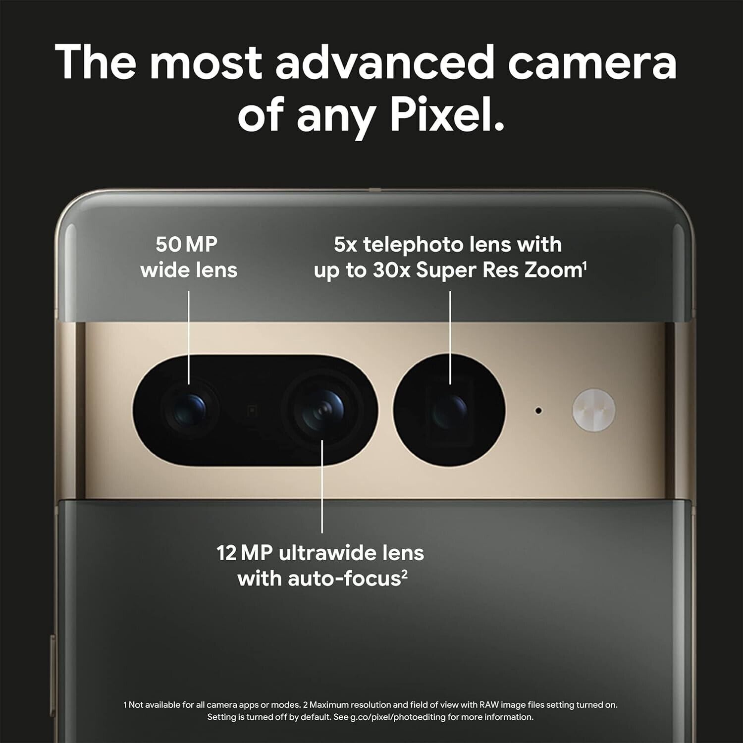 Unlocked Google Pixel 7 Pro 5G 128GB/256GB 6.7″ Hazel/Obsidian/Snow New Sealed