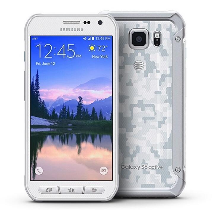 Samsung Galaxy S6 Active G890A Android Octa Core AT&T 32GB B+ Condition / White