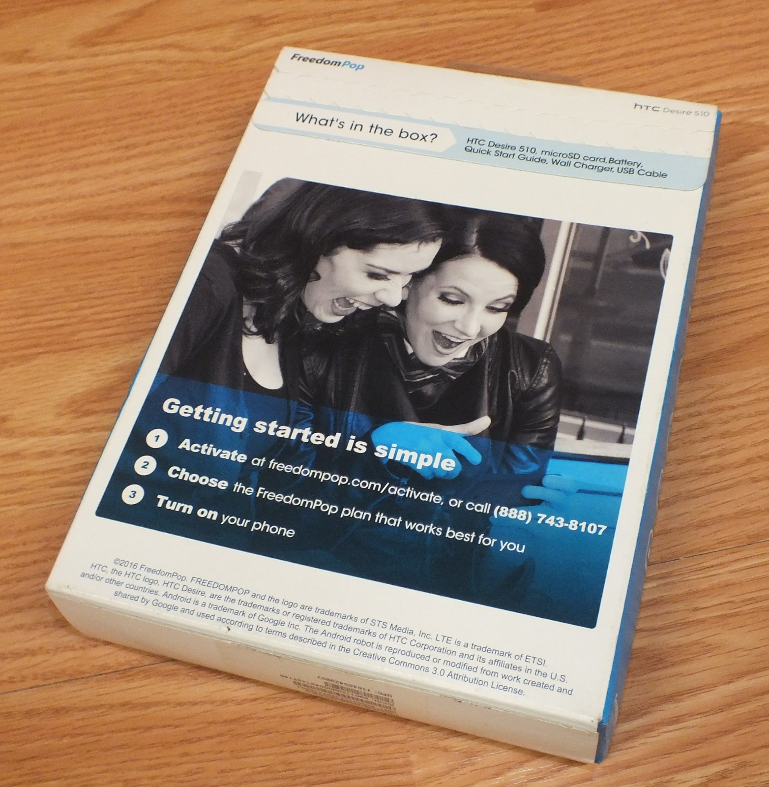 FreedomPop – HTC Desire 510 4G LTE CDMA Cell / Smart Phone NEW IN BOX **READ**