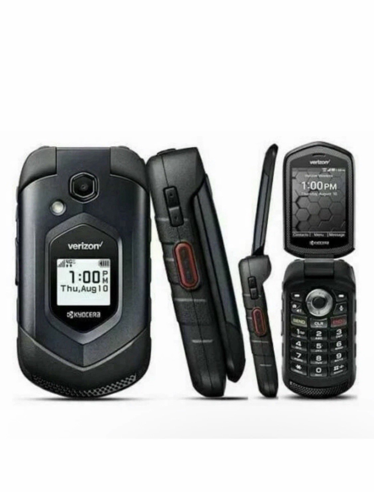 4G LTE KYOCERA E4610 DuraXV LTE Verizon 4G Flip Style Rugged Cell Phone 8/10 Con