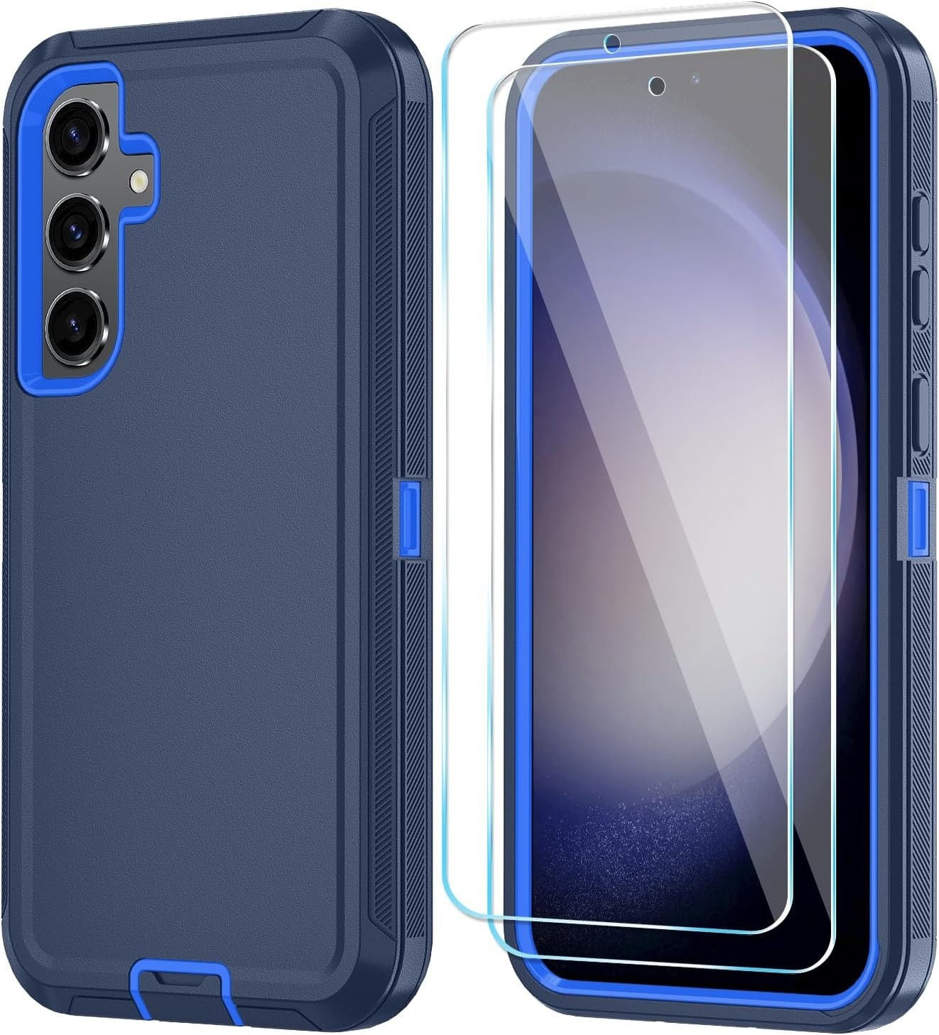 Heavy Duty Shockproof Phone Case for Samsung Galaxy S23 FE with HD Screen Protec