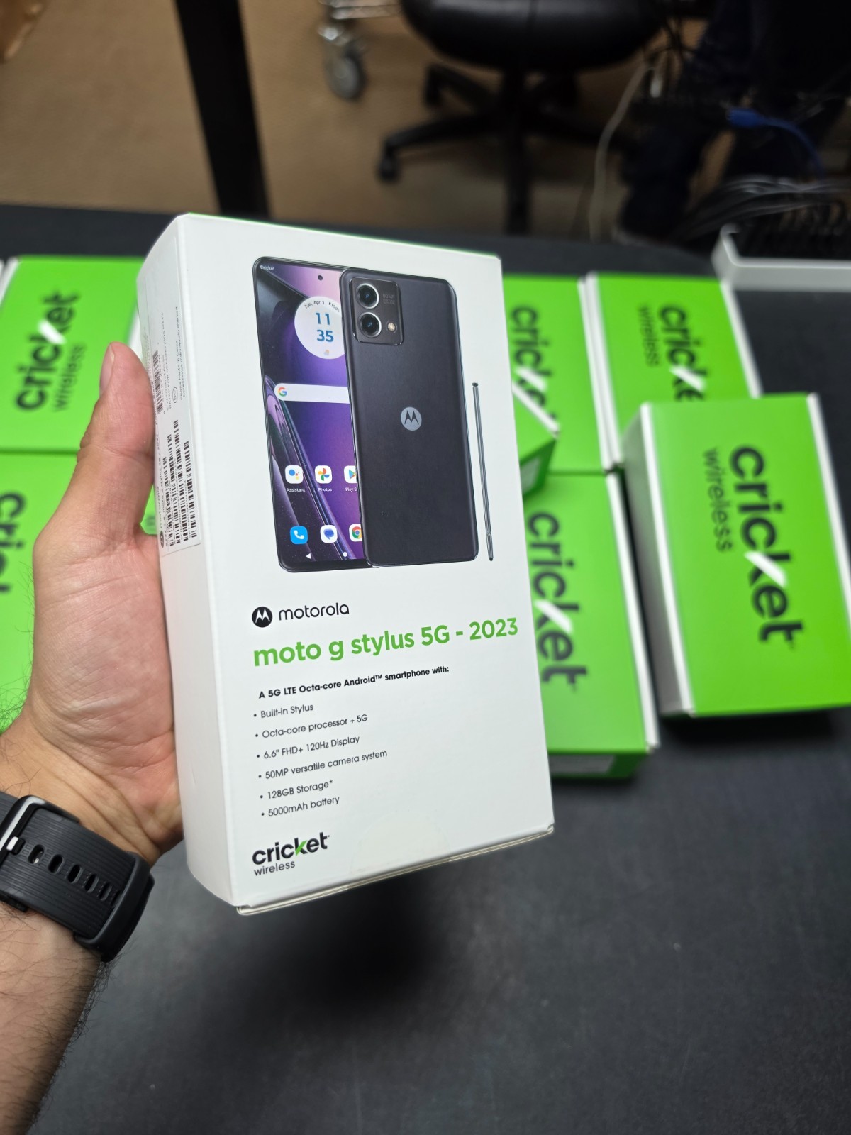 NEW ✅ Motorola Moto G Stylus 5G (2023) 128GB XT2315-5 Black (Cricket Wireless)