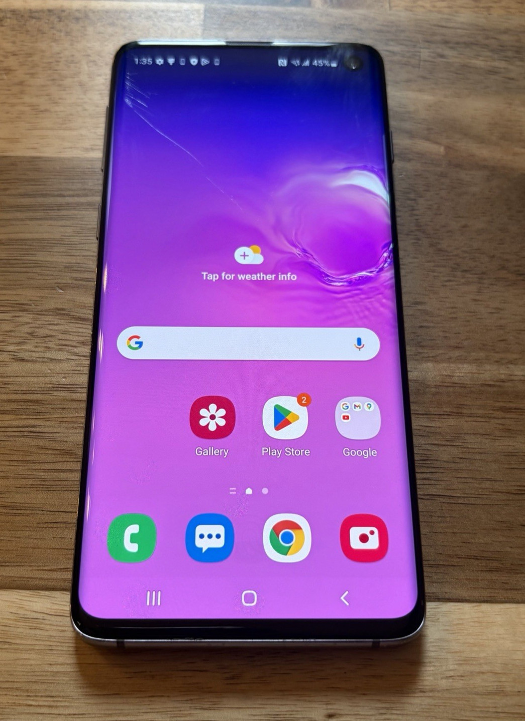 512GB Samsung Galaxy S10 SM-G973U1 (Unlocked) Black – LIGHT SCREEN BURN