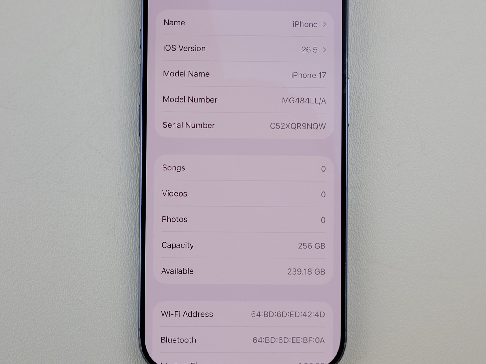Apple iPhone 17 (A3258) 256GB – Blue (Unlocked) Smartphone – BLEMISHED – H7788