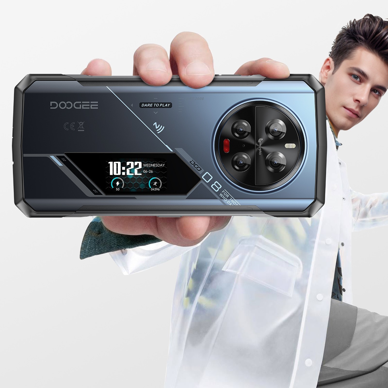DOOGEE V40PRO 5G Rugged Phone 36GB+512GB Android 14 200MP Night Vision Phone NFC