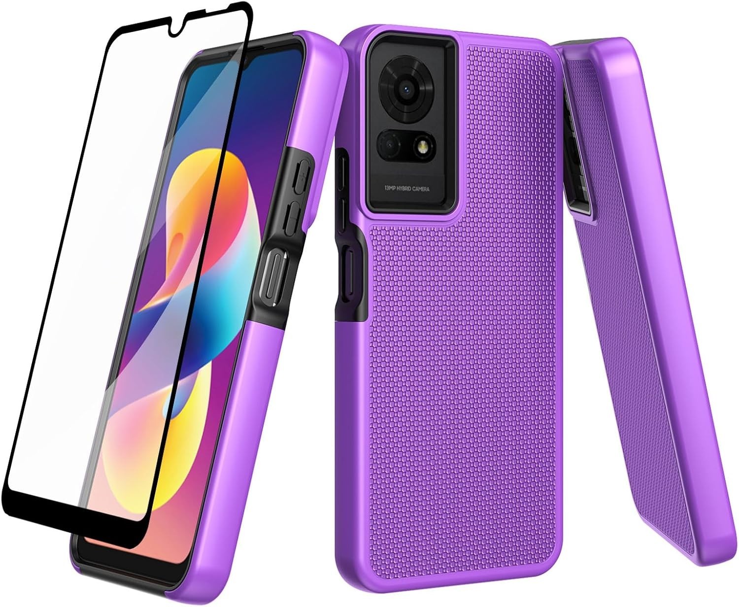 TCL K24/TCL K23/TCL 50 LE Phone Case, TCL T434D Case with Screen Protector