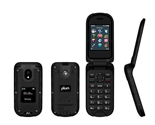 Plum Ram Plus Rugged Flip Phone 4G LTE – For T-Mobile