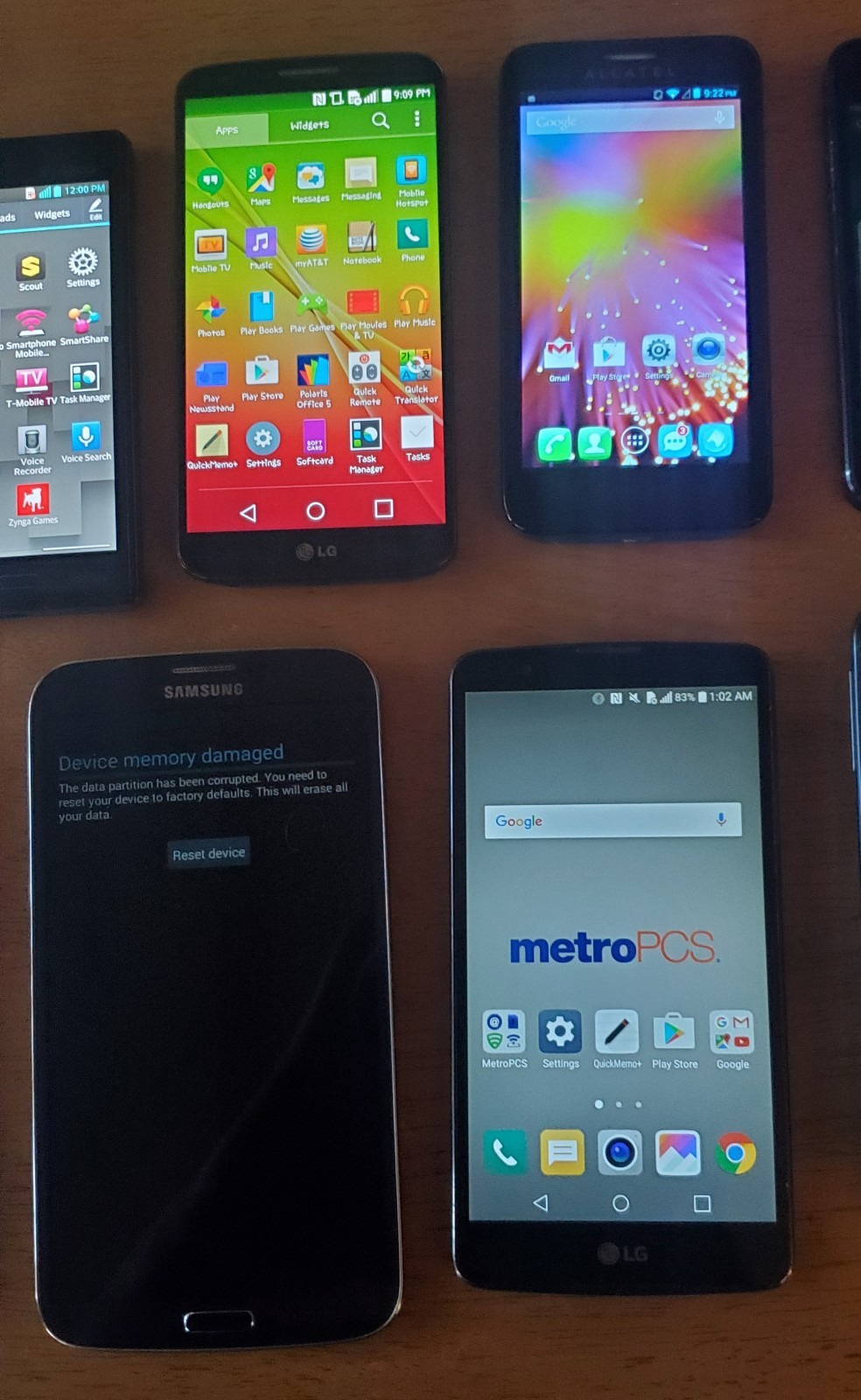 SALE! Lot 9 Samsung Galaxy & iPhones & LG *NO CRACKS Front or Back!! READ