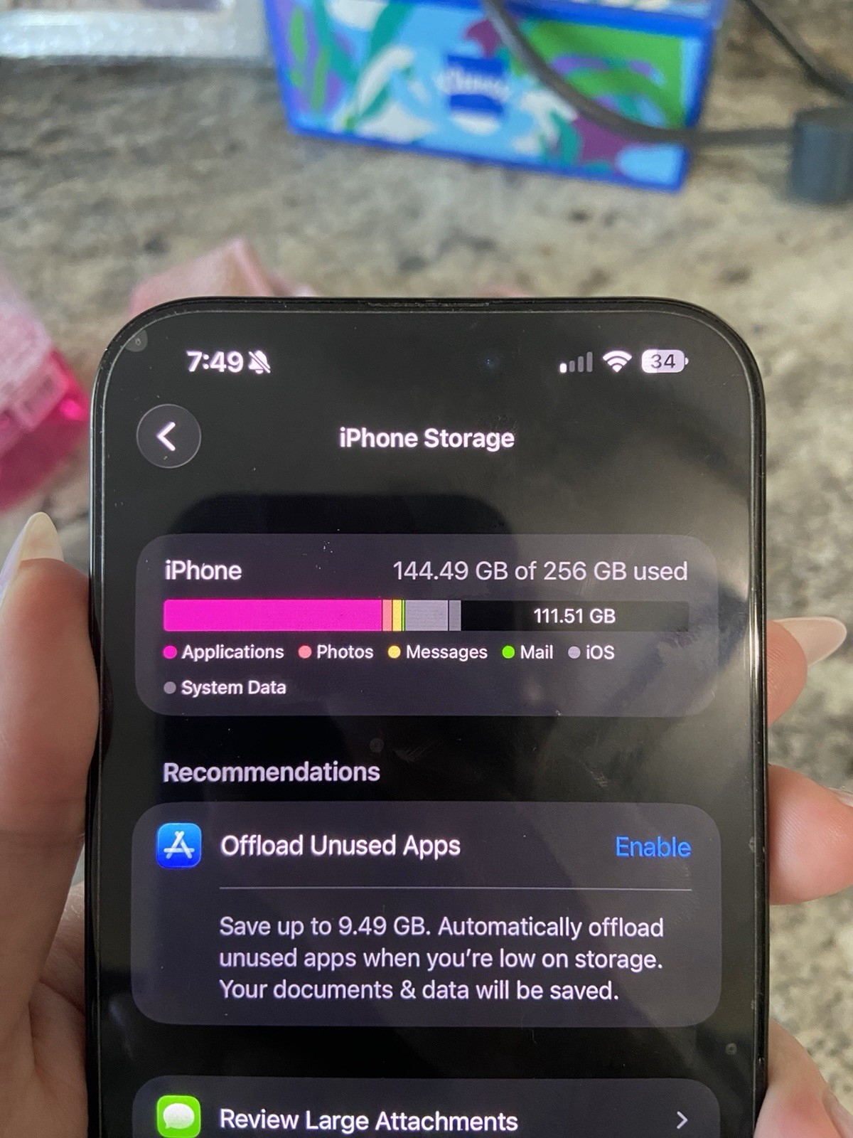 Apple iPhone 16 Pro Max 256GB Black 5G A18 Pro 48MP iOS GPS NFC Wi-Fi