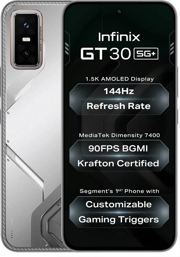 Infinix GT 30 5G+ (Blue 128GB 8GB RAM) Dimensity 7400 Processor Unlocked
