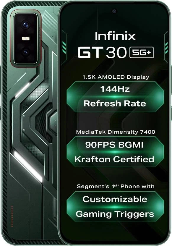 Infinix GT 30 5G+ (Blue 128GB 8GB RAM) Dimensity 7400 Processor Unlocked
