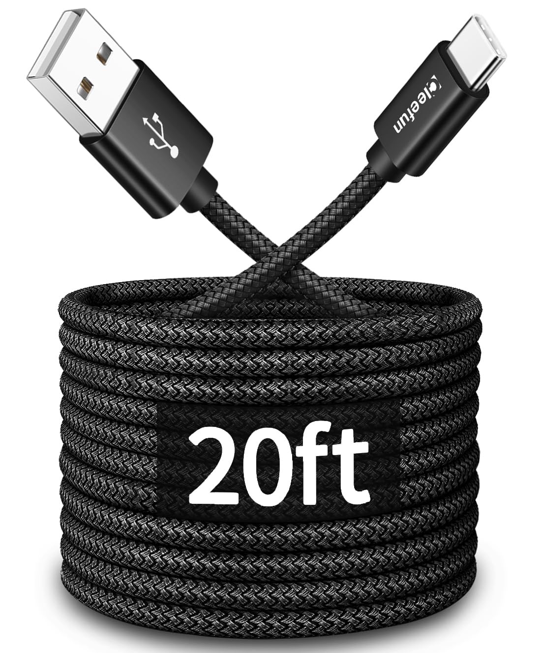 20ft USB-C Fast Charger Cable for iPhone 16, 15 & Samsung Galaxy Series