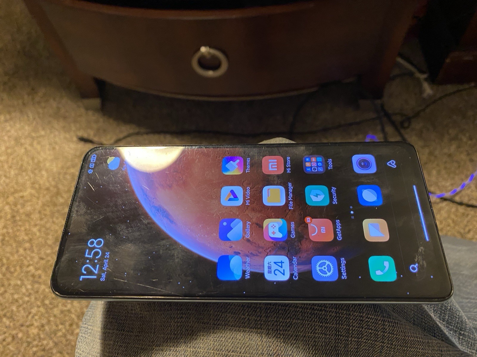K30 ultra / Redmi Smartphone Blue MIUI Operating System Bar Style Sleek