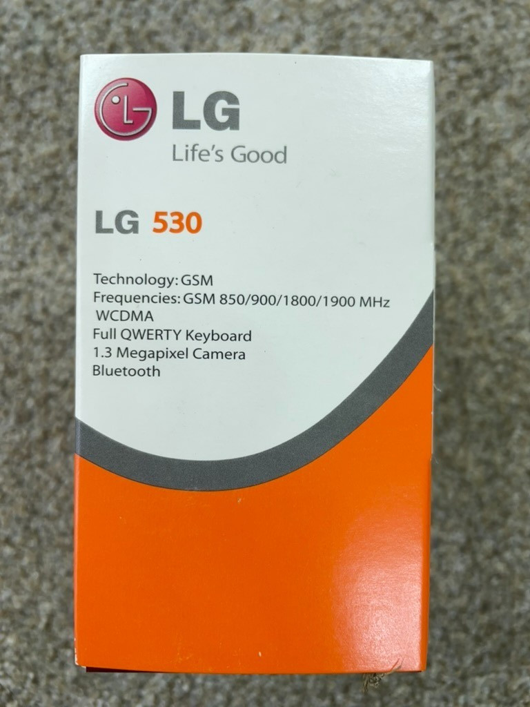 LG 530G Cell Phone GSM 850/900/1800/1900 MHz QWERTY Keyboard Bluetooth – NEW
