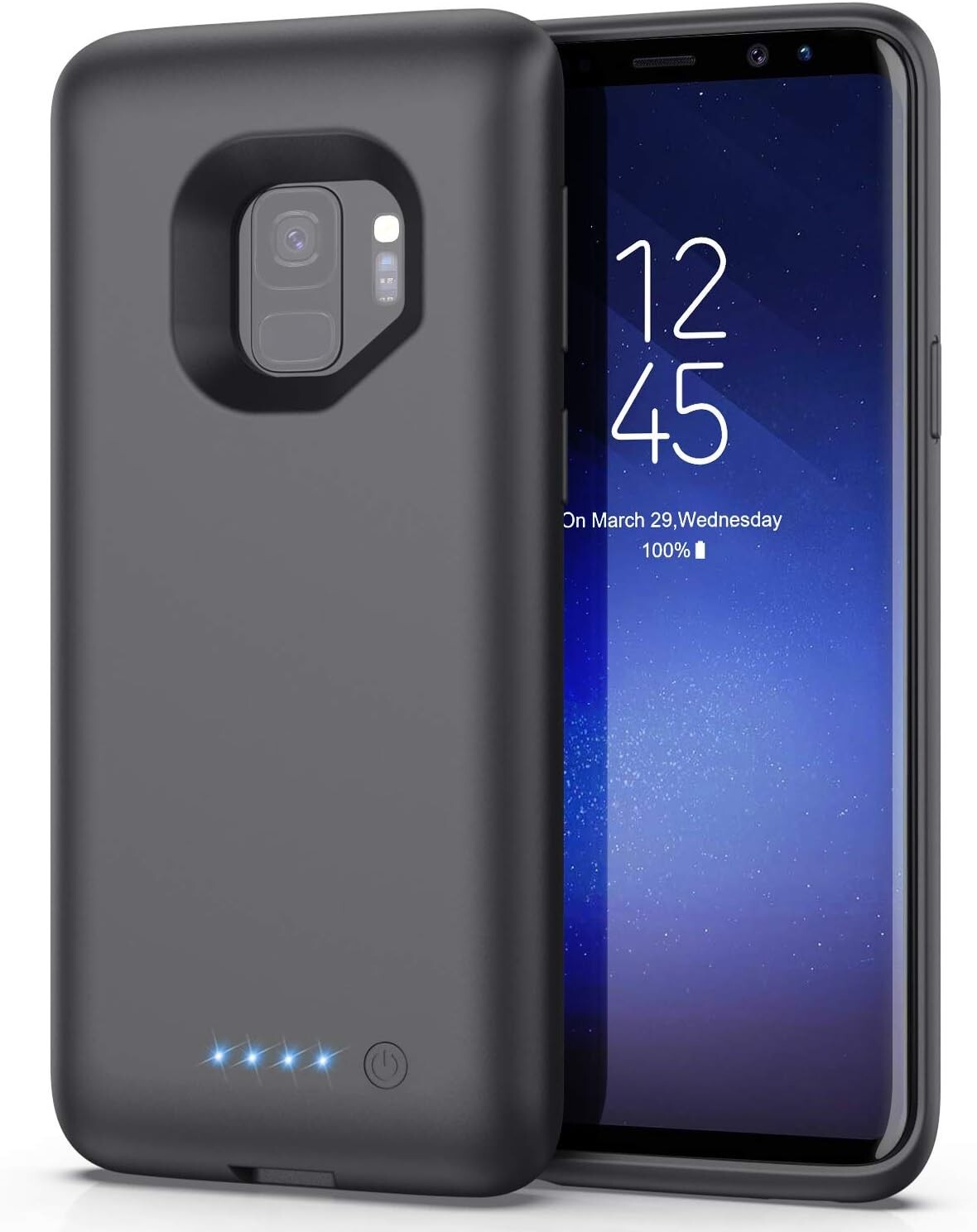 For Galaxy S9 6000mAh Rechargeable Portable Charger Case Extended Battery Pack