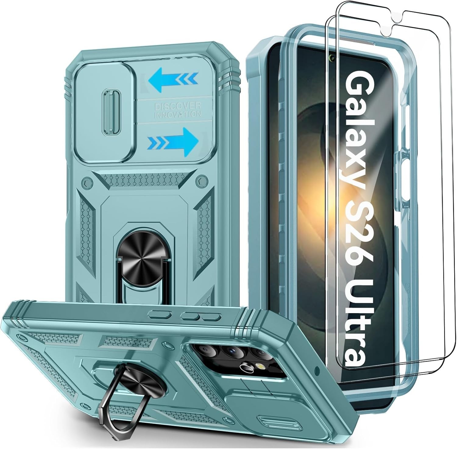 For Samsung Galaxy S26 Ultra 5G Case w/ Magnetic Kickstand & Camera Phone Cover