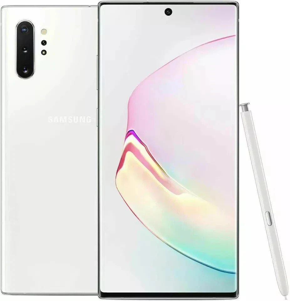 Samsung Galaxy Note 10+ Plus 256 GB Aura White Verizon Locked 5G LTE Smartphone