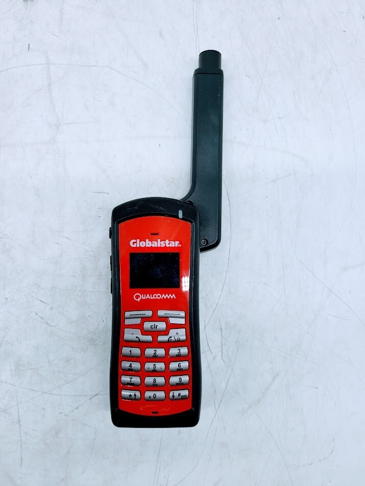 Globalstar GSP-1700 Tri-Mode Satellite Phone With Antenna & Battery Red & Black