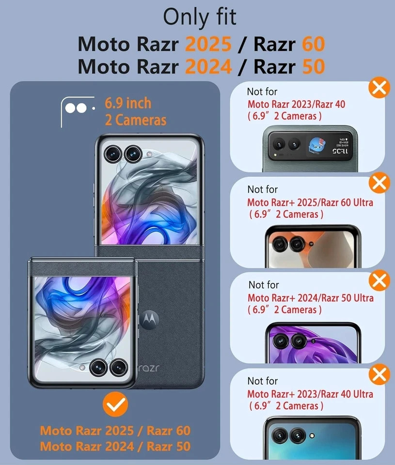 For Motorola Razr 2024 Case with Heavy Duty Rugged & Shockproof Protective Cover