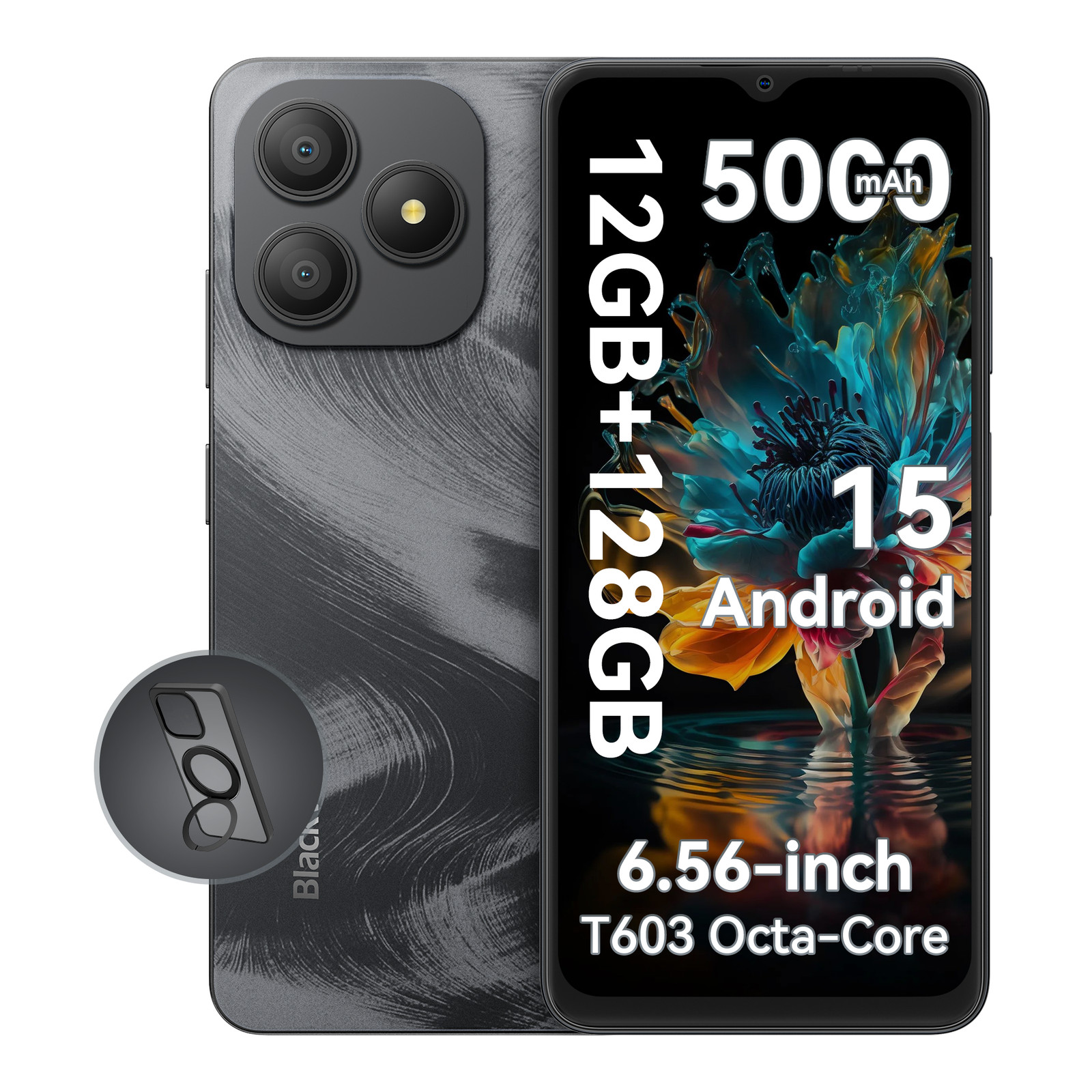 Blackview WAVE 9C Smartphone 12GB+128GB 6.56″ Android 15 5000mAh 13MP + 32GB TF