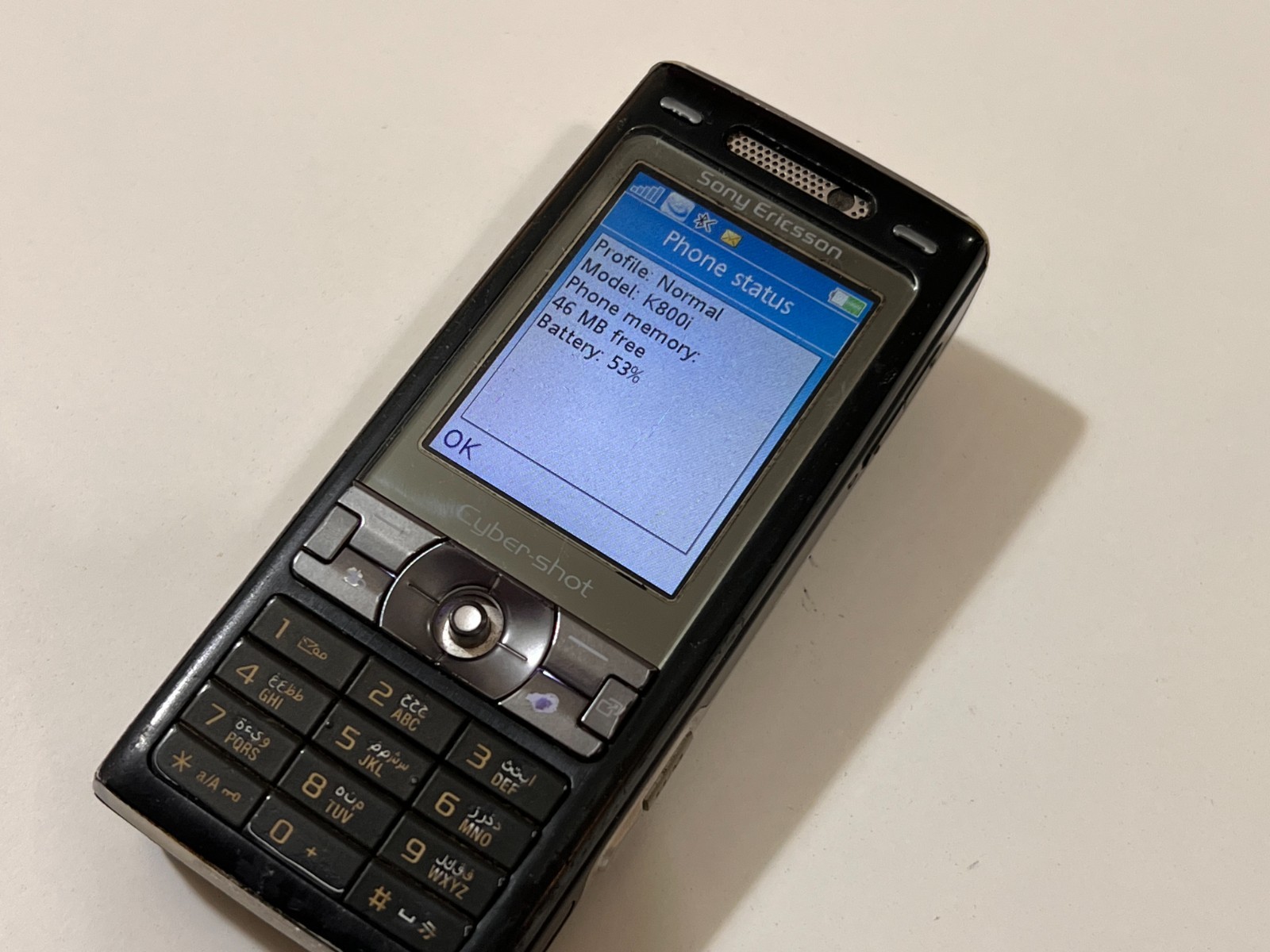Rare Sony Ericsson K800i – 64 MB – Black (Unlocked) GSM Mobile Phone Vintage