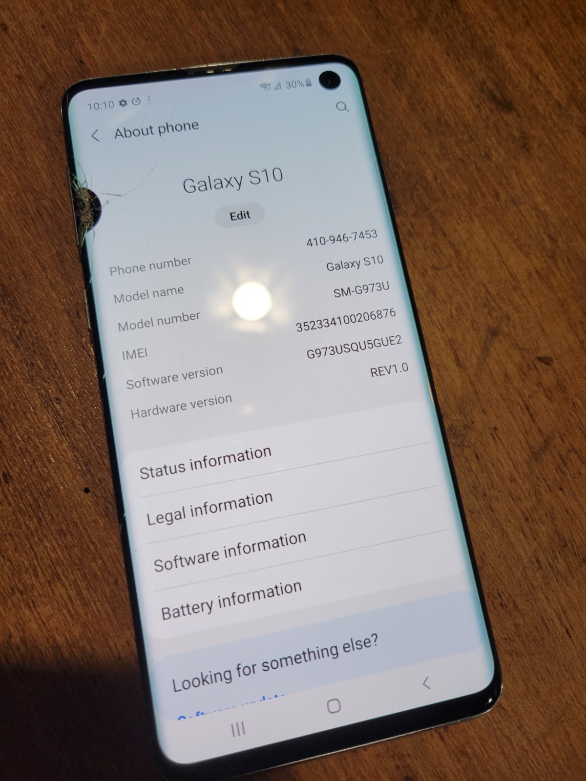 Samsung Galaxy S10 SM-G973U 128GB 8GB RAM Phone Sprint