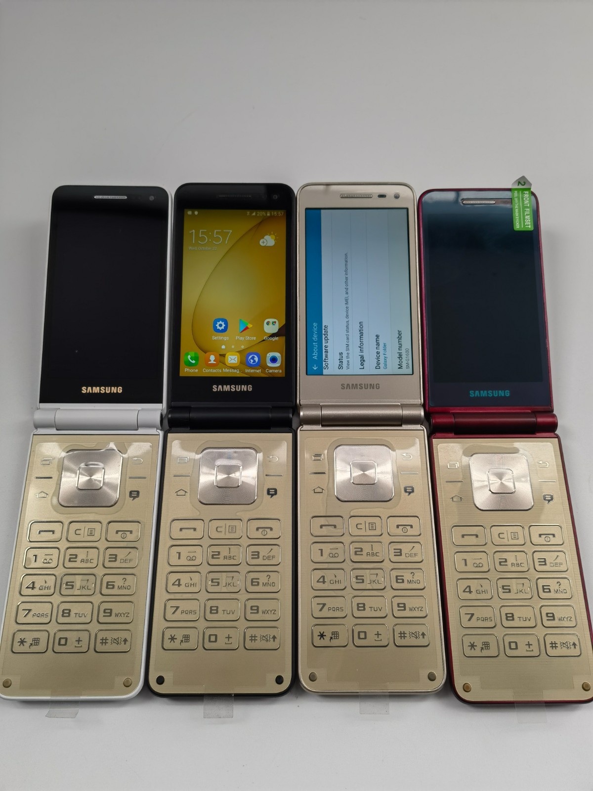 A++ Samsung Galaxy Folder SM-G1600 multiple colors Unlocked 4G flip phone