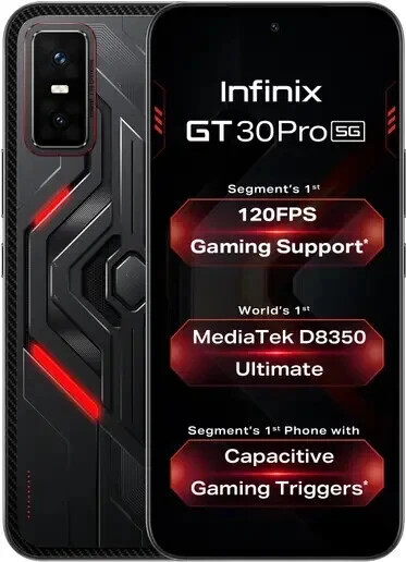 Infinix GT 30 Pro 5G+ Factory Unlocked Dual SIM-NFC-8GB RAM 256GB ROM-Dark Flare