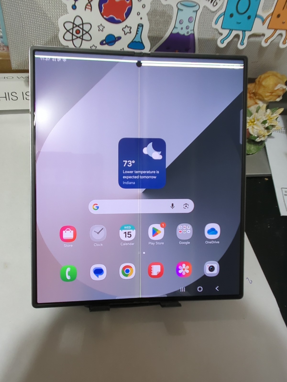 ⚠️READ⚠️ Samsung Galaxy Z Fold6 256GB silver, Factory Unlocked, SM-F956U1, #6119
