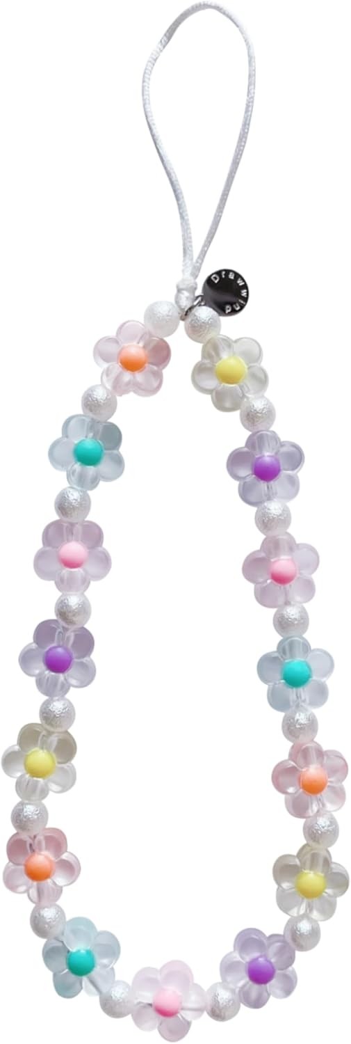 Beaded Wristlet Strap Universal Cell Phone Lanyard Cute Bracelet Accessories