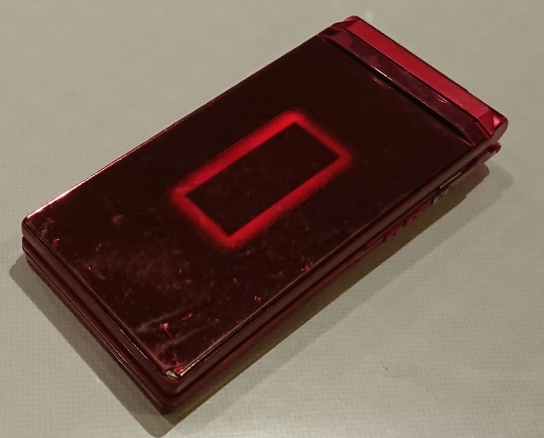 Docomo F-01C Red Japanese Flip Phone Keitai Tested Working Unlocked Japan