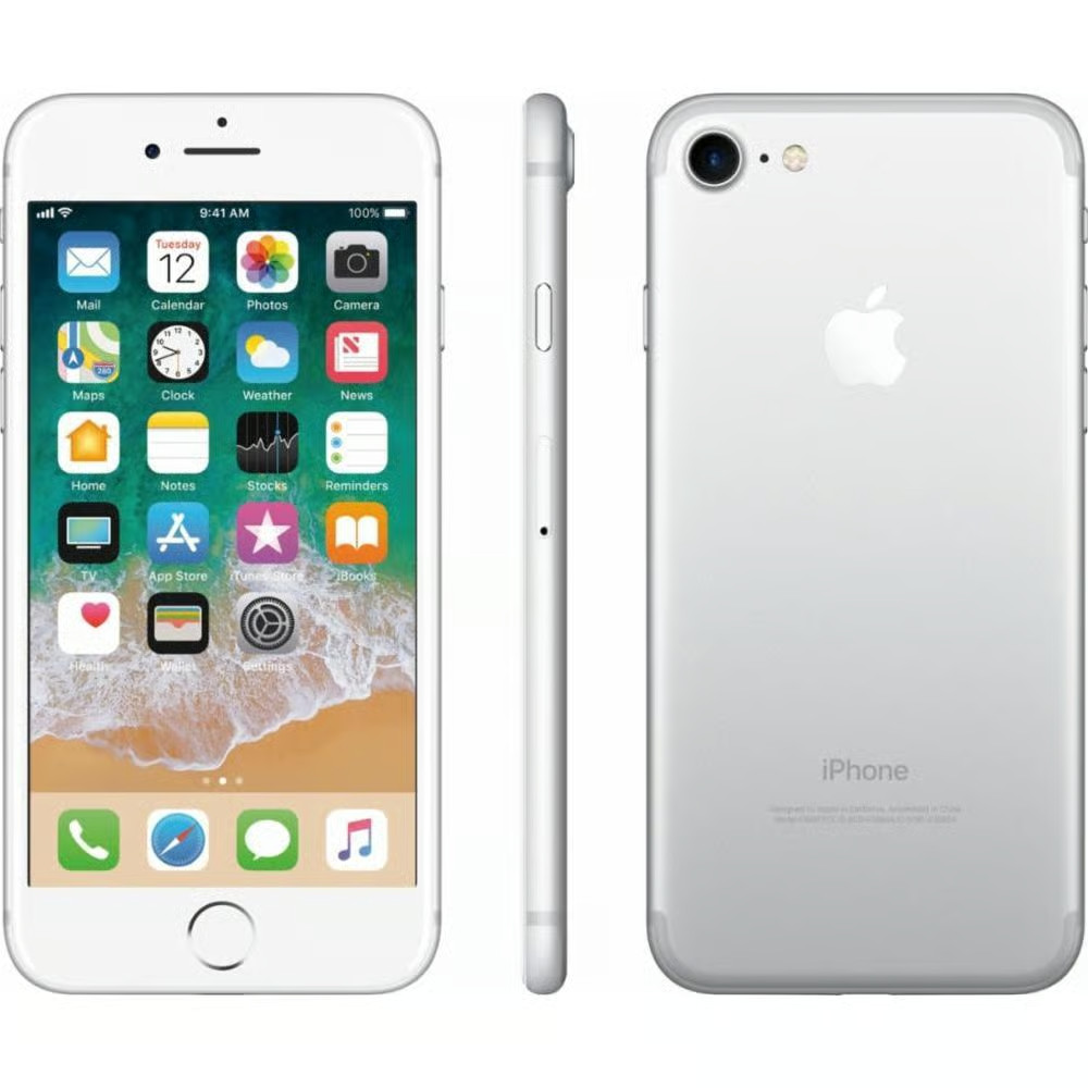 Apple iPhone 7 32GB Unlocked Silver AT&T T-Mobile Smartphone Excellent