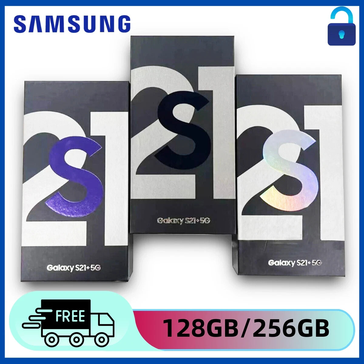 NEW SEALED Samsung Galaxy S21+ Plus 5G SM-G996U 256GB/128GB Factory Unlocked US