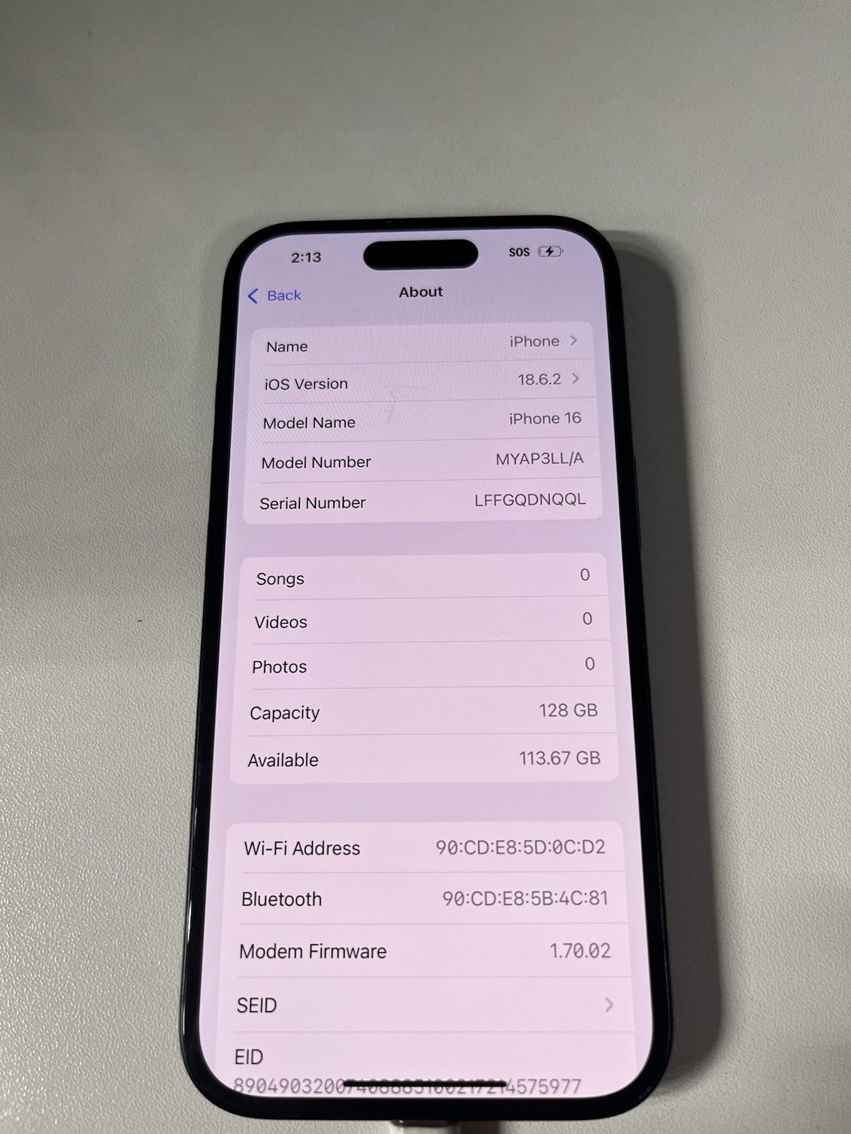iphone 16 128gb Version Locked 100 Percent Battery Health