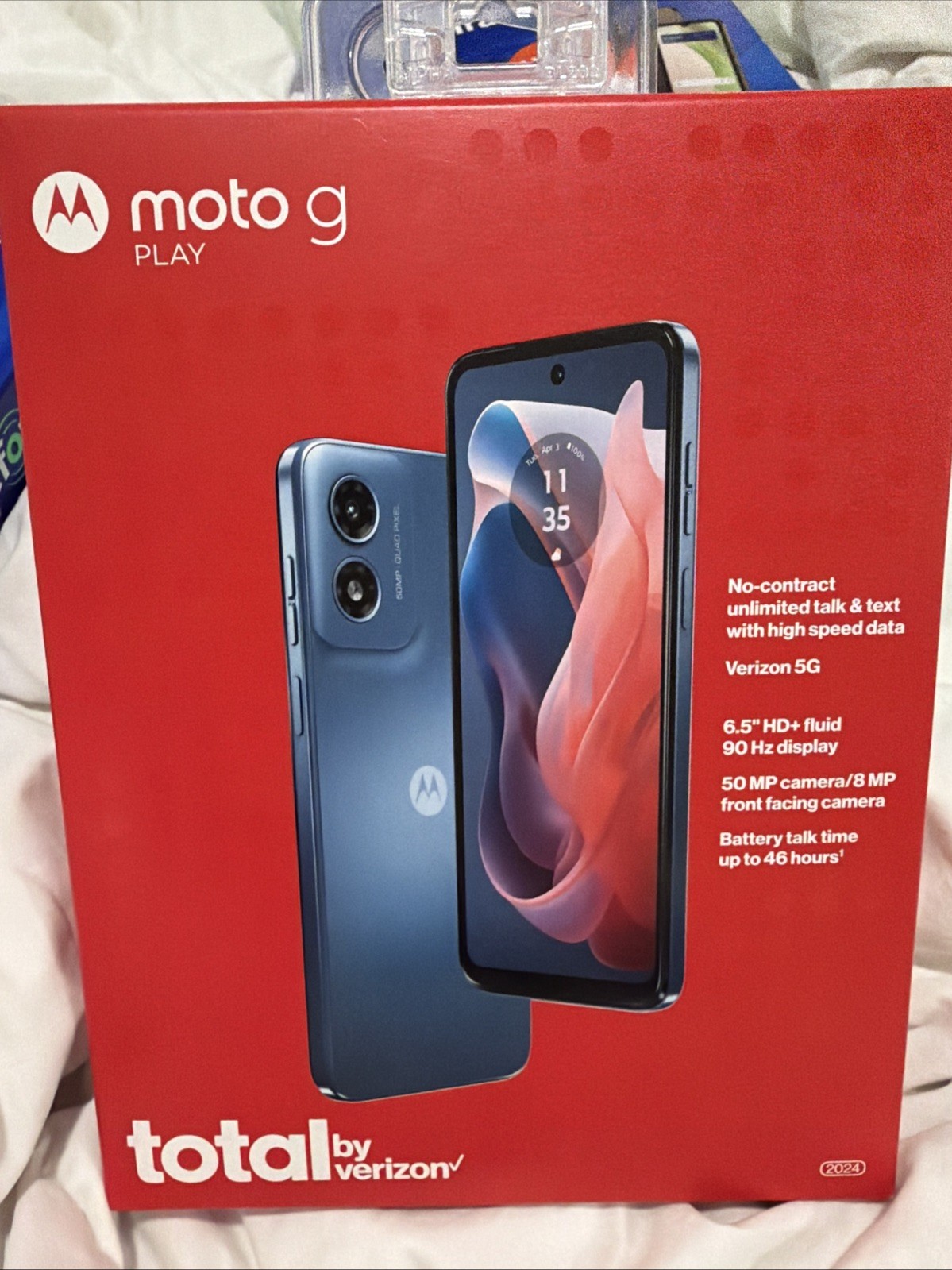 Motorola Moto G Play 64GB Prepaid Smartphone New Sealed Total By Verizon