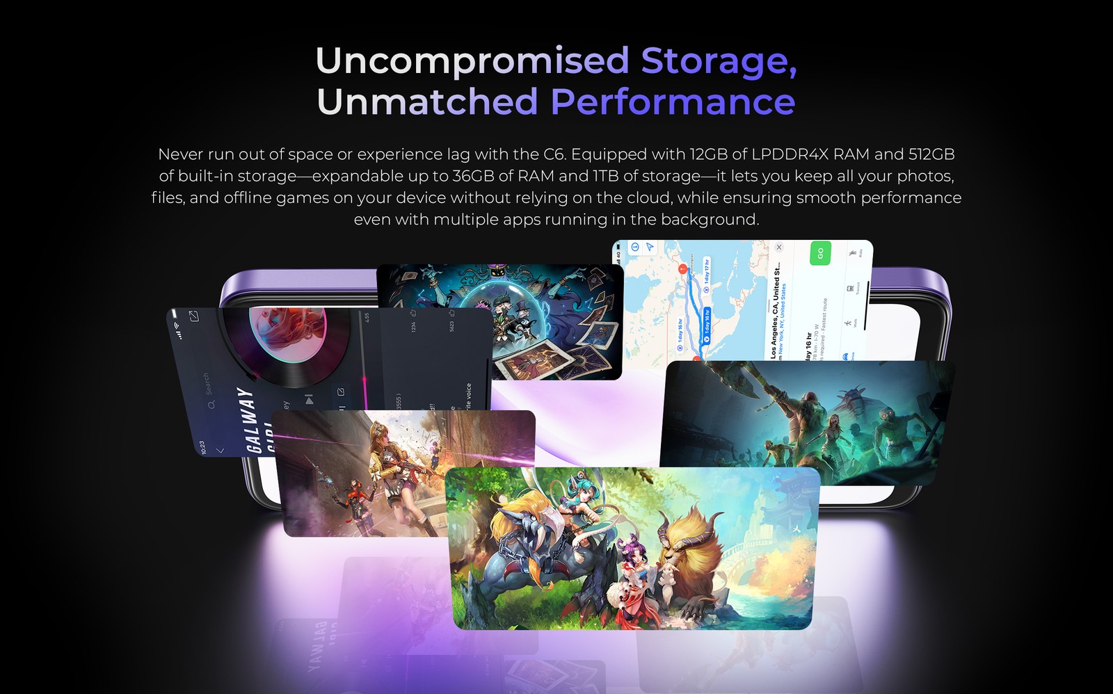 OUKITEL C6 Smartphone 12GB+512GB 5150mAh Dual SIM 6.8″ Android 15 GPS
