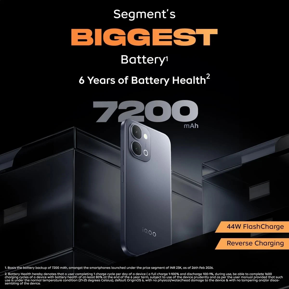 iQOO Z11x 5G (Black, 8GB RAM, 128 GB ) Dimensity 7400-Turbo Global Version.