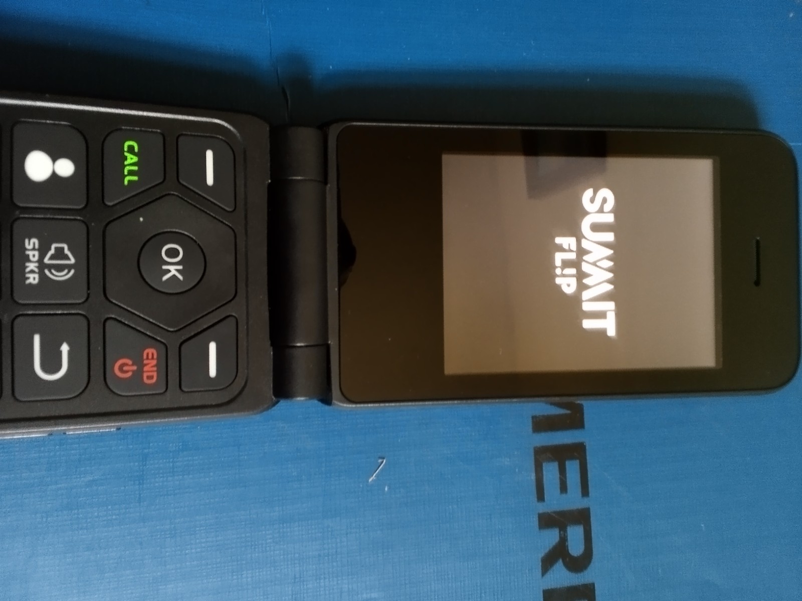 Summit SLD06D Flip Phone Boost Mobile 4G LTE Large Buttons Camera Black