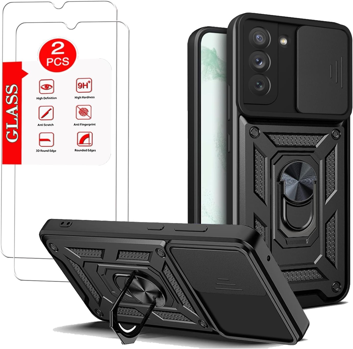 Samsung Galaxy S22 Plus Case Military Grade Protection Cover Armor Rugged