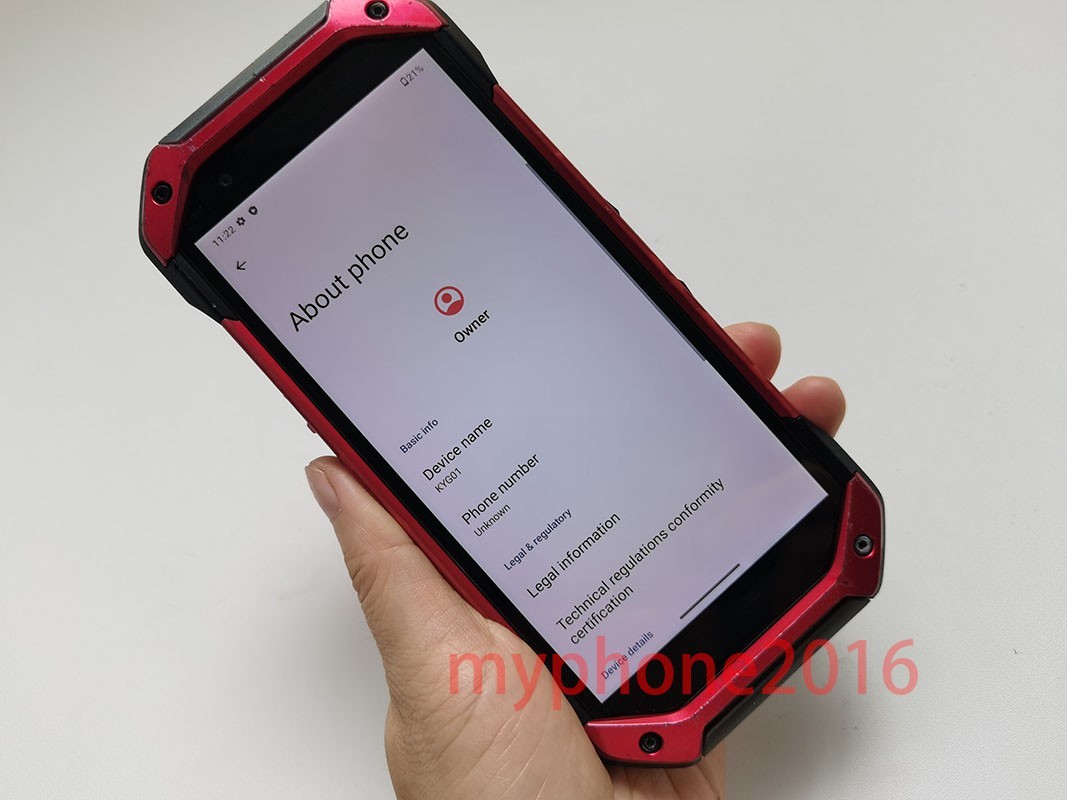 Kyocera Torque 5G KYG01 Unlocked Android Smartphone Unlocked Red Tested
