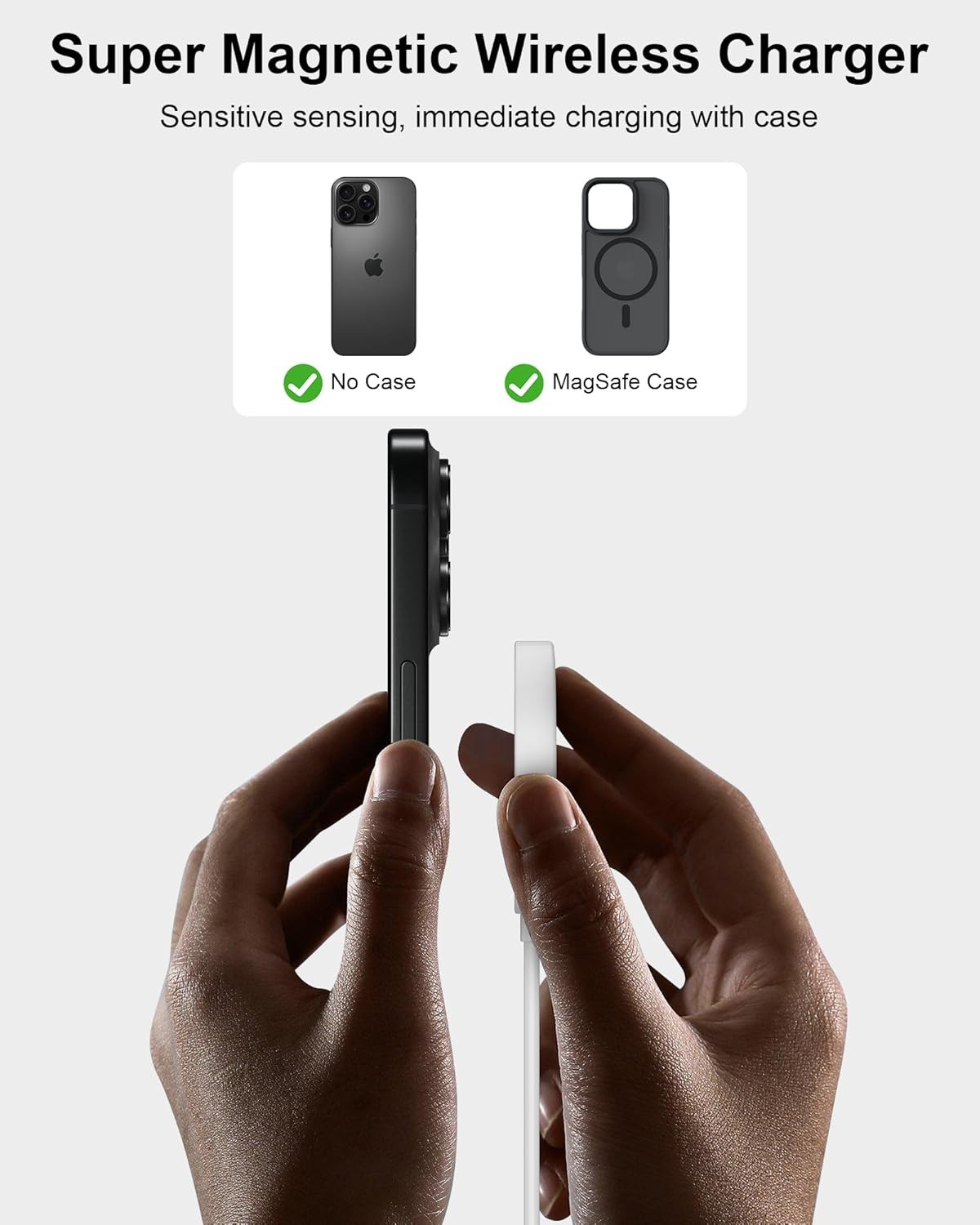 15W Fast Wireless Charging Pad for iPhone 17/16/15/14/13/12 Series