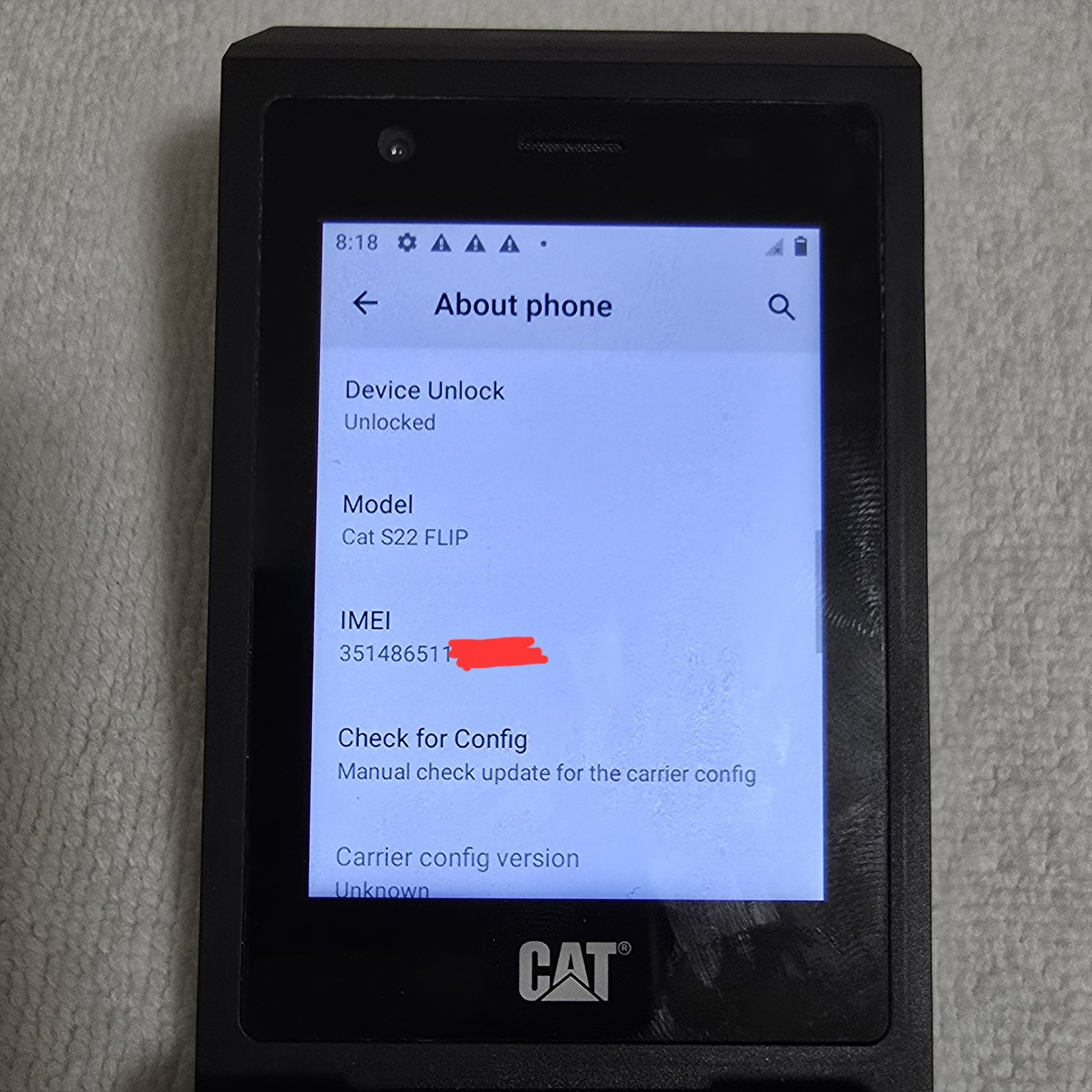CAT S22 Flip Phone Rugged Unlocked 4G LTE