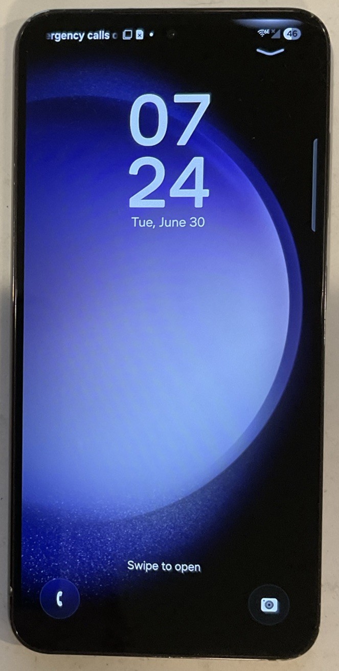 TESTED USED GSM UNLOCKED, SAMSUNG GALAXY S23, SM-S911U 128GB ANDROID SMARTPHONE