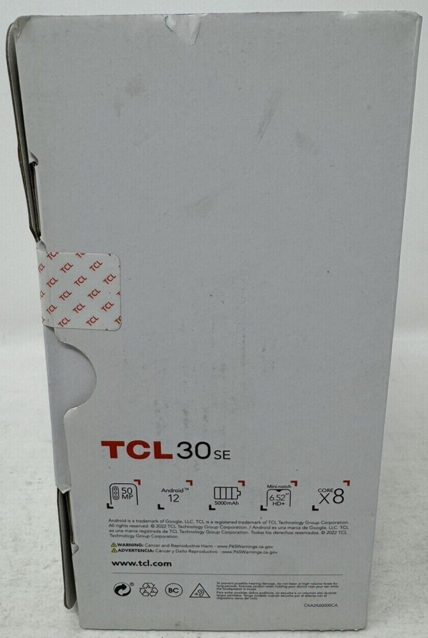 TCL 30 SE 6165S Dual SIM GSM + WCDMA Smartphone 128GB Global Unlocked Cell Phone