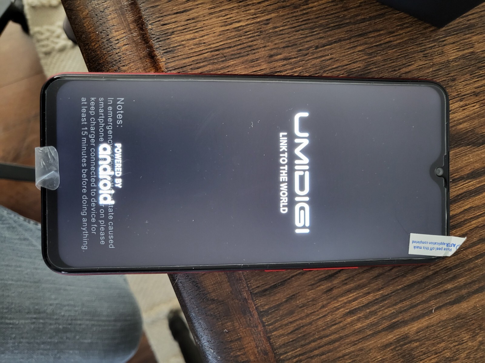 UMIDIGI F1 Red 128GB 4GB RAM Mediatek MT6771 Helio P60 Gsm Unlocked Phone